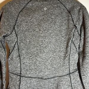 Lululemon Size 2 Always Alert 1/2 Zip Heathered Black Rulu size 6